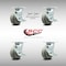 Service Caster 5 Inch SS Thermoplastic Caster Set with Roller Bearing 4 Brake 2 Swivel Lock SCC SCC-SS30S520-TPRRF-TLB-BSL-2-TLB-2 - alternate 3